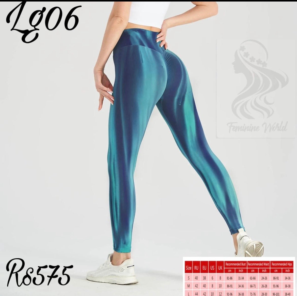 Blue Striped Legging